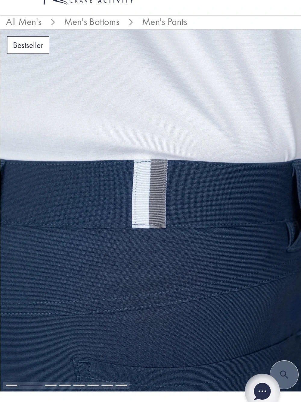 Men's Rhoback Navy Chino Pants 42x32